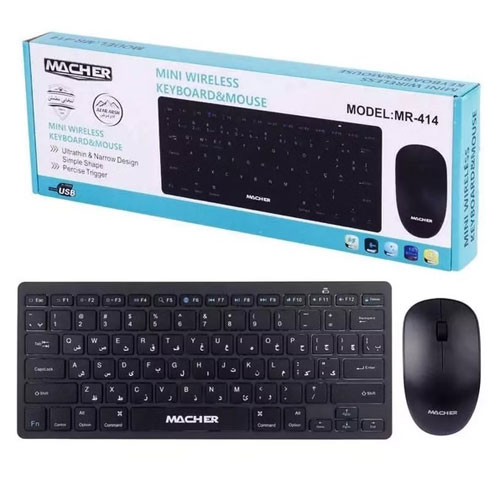 ماوس و کیبورد بی سیم مچر مدل MR-414